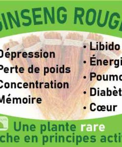 Ginseng rouge, le laboratoire Biologiquement des plantes rares riches en principes actifs.