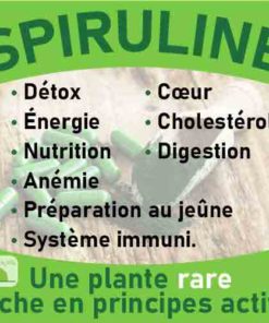 Spiruline, le laboratoire Biologiquement des plantes rares riches en principes actifs.