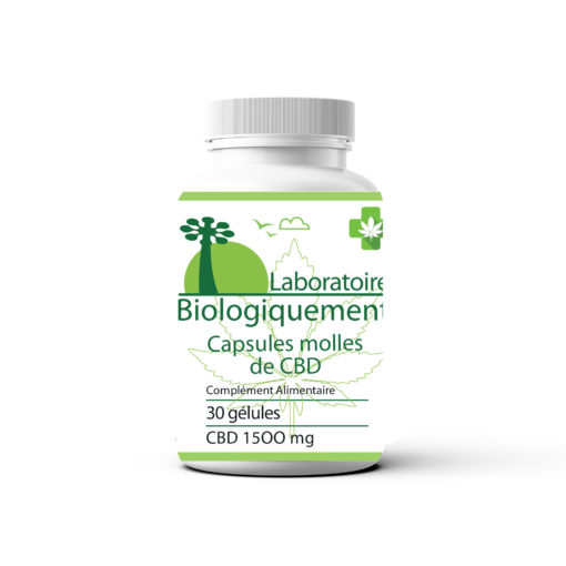 Capsule de CBD bio à large spectre 50mg