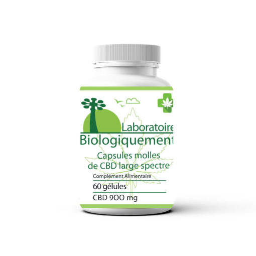 Capsule de CBD bio à large spectre 15 mg