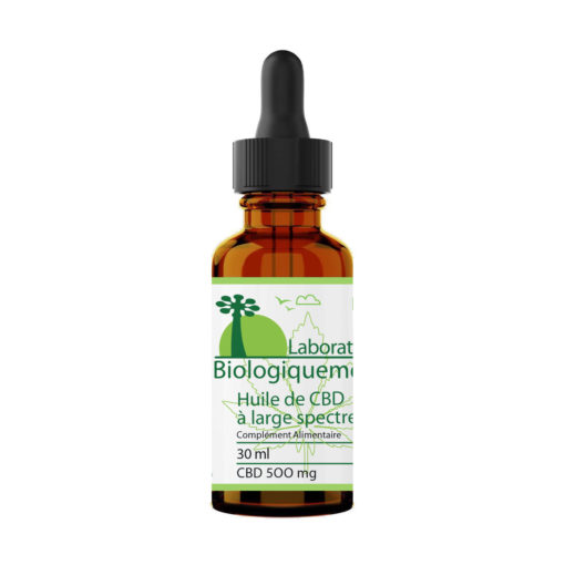 Huile de CBD bio à large spectre 500mg